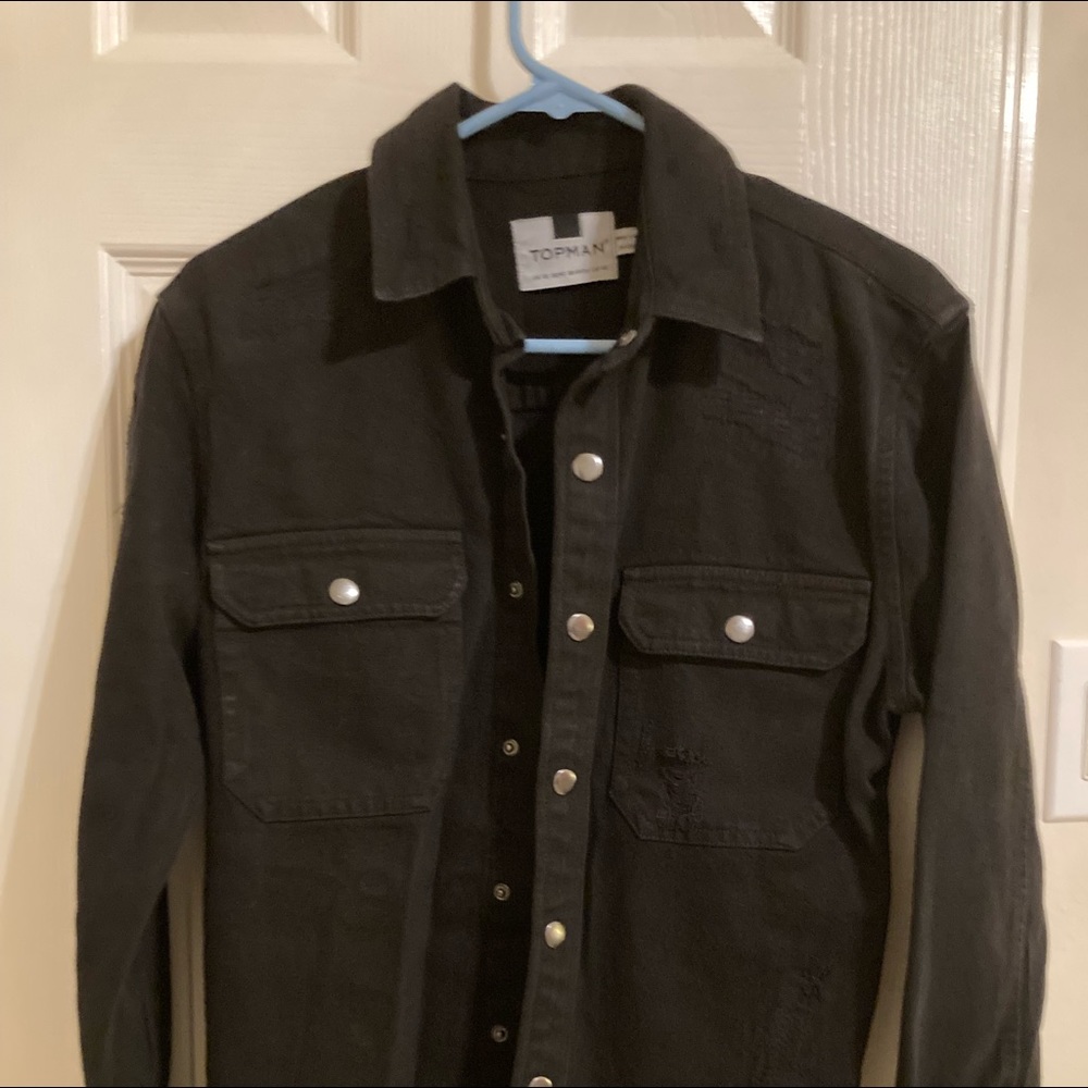 Mens TopMan denim jacket size XS